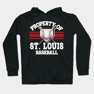 Proud Name St. Louis Graphic Property Vintage Baseball Hoodie